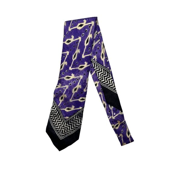 5-99 RALPH LAUREN Purple Label Tie 100% Silk Purple - Picture 1 of 5